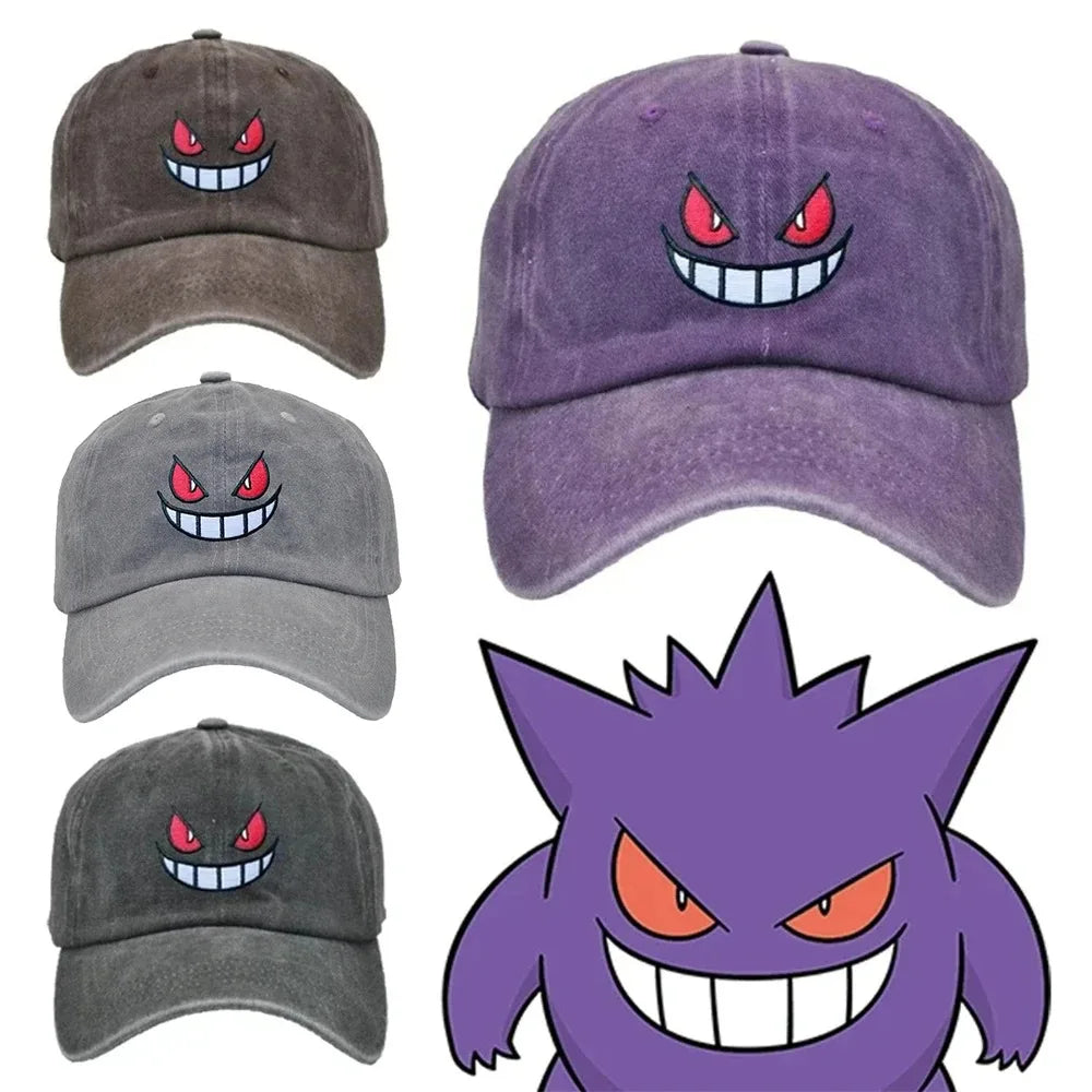Pokemon Gengar Caps Snapback Hats Adjustable One Size